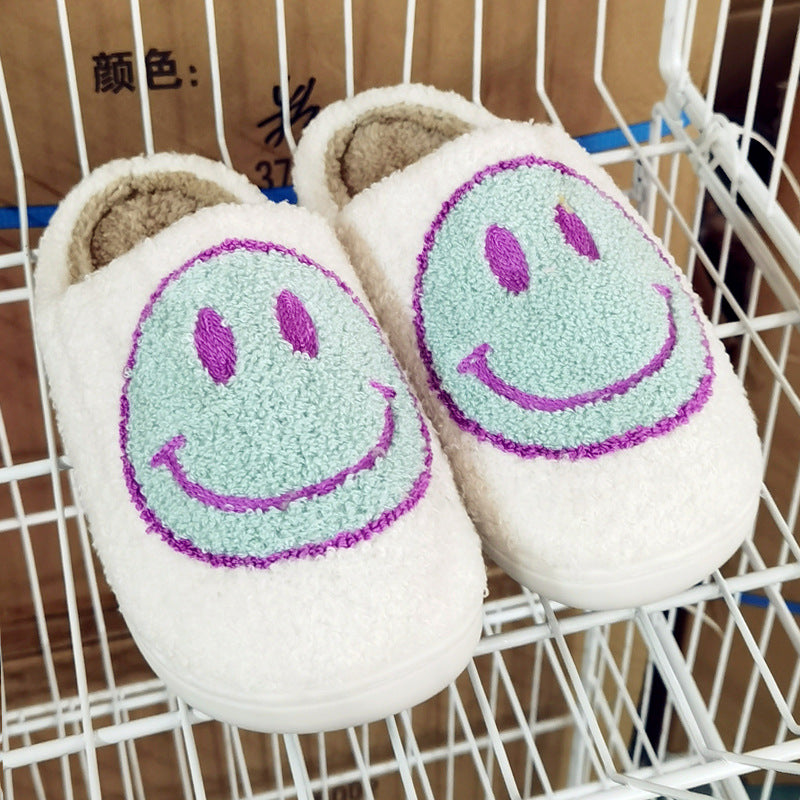 Smile Plush Slippers