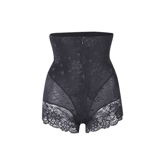 Lace Shapers with Zipper Double Control Panties