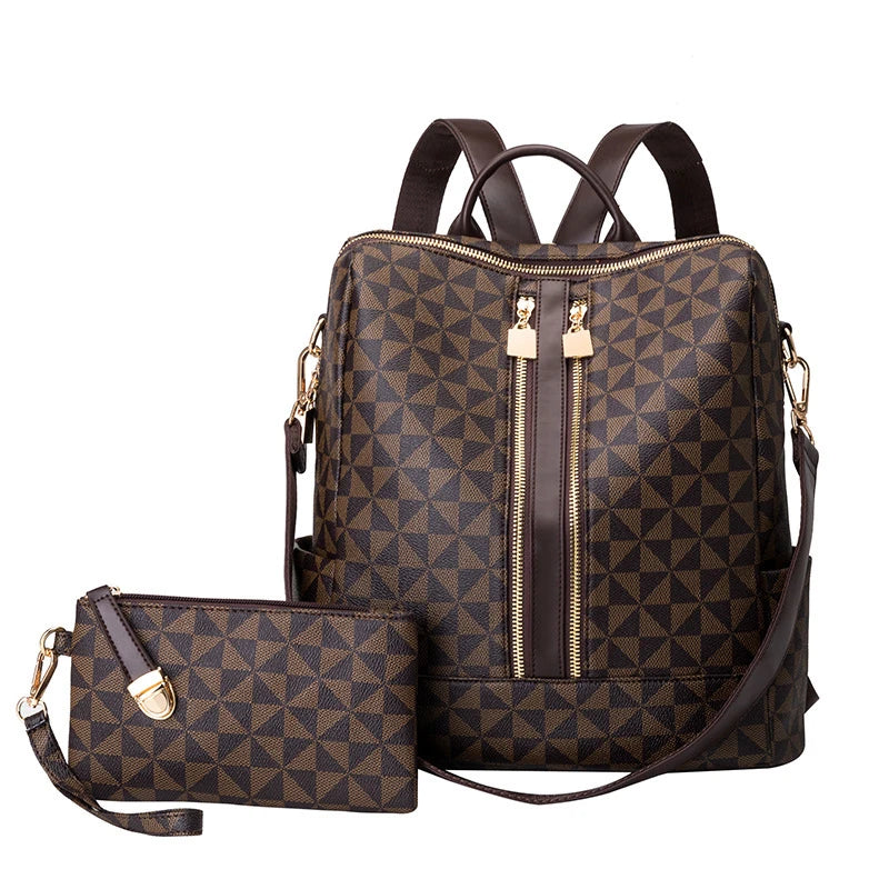 LEOVA Backpack with a Purse