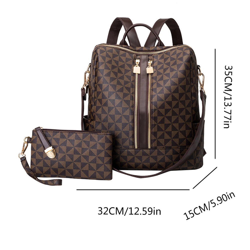 LEOVA Backpack with a Purse