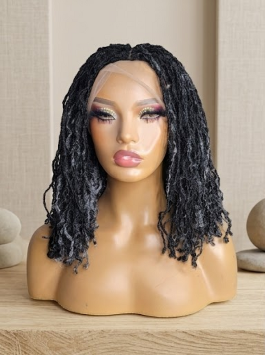 Sisterlocks Microlocs Wig for Black Women-Full Lace