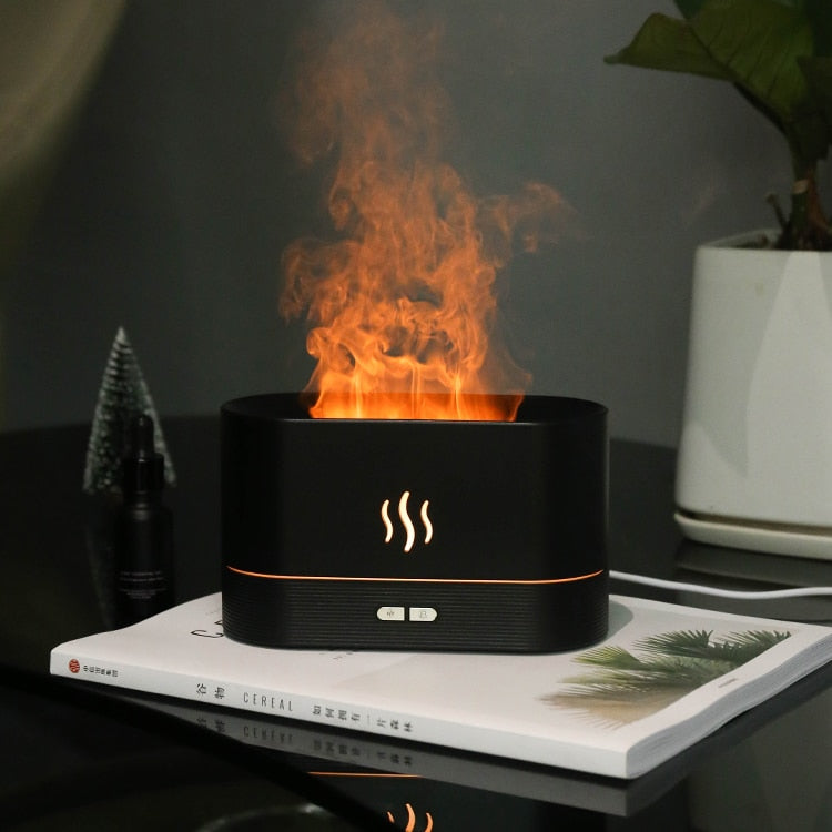 Flame Aroma Diffuser Oil Air Humidifier