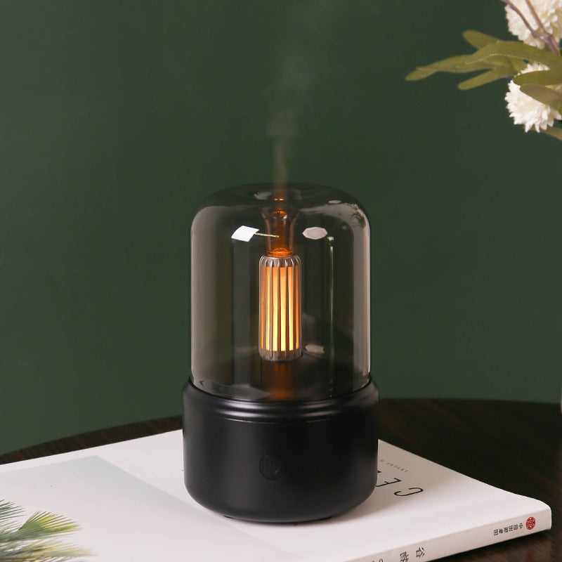 Flame Aroma Diffuser Oil Air Humidifier