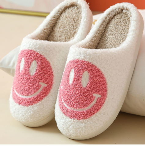 Smile Plush Slippers